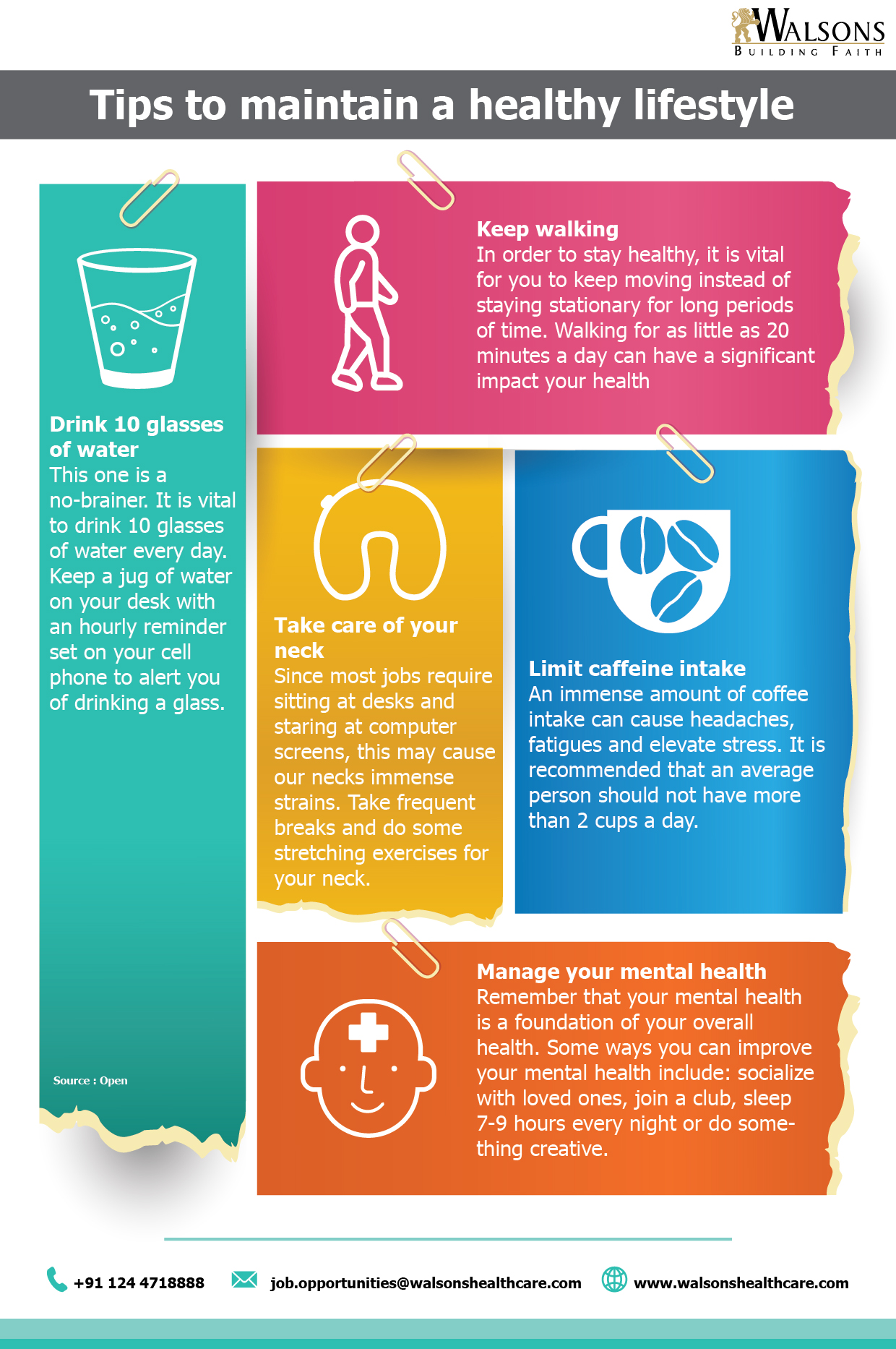 Tips To Maintain A Healthy Lifestyle Walsons Healthcare